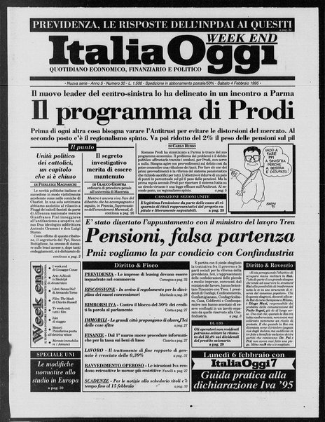 Italia oggi : quotidiano di economia finanza e politica